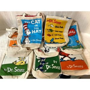 Dr Seuss 8  Small Tote Bags with lining.